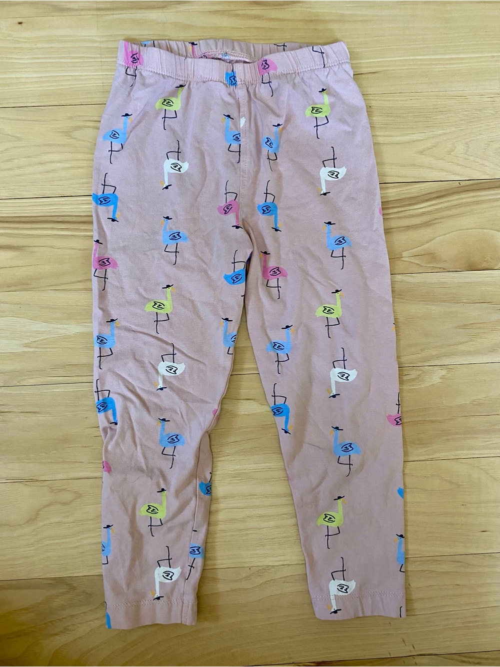 Anyday John Lewis Girls Pink Flamingo Leggings 2T